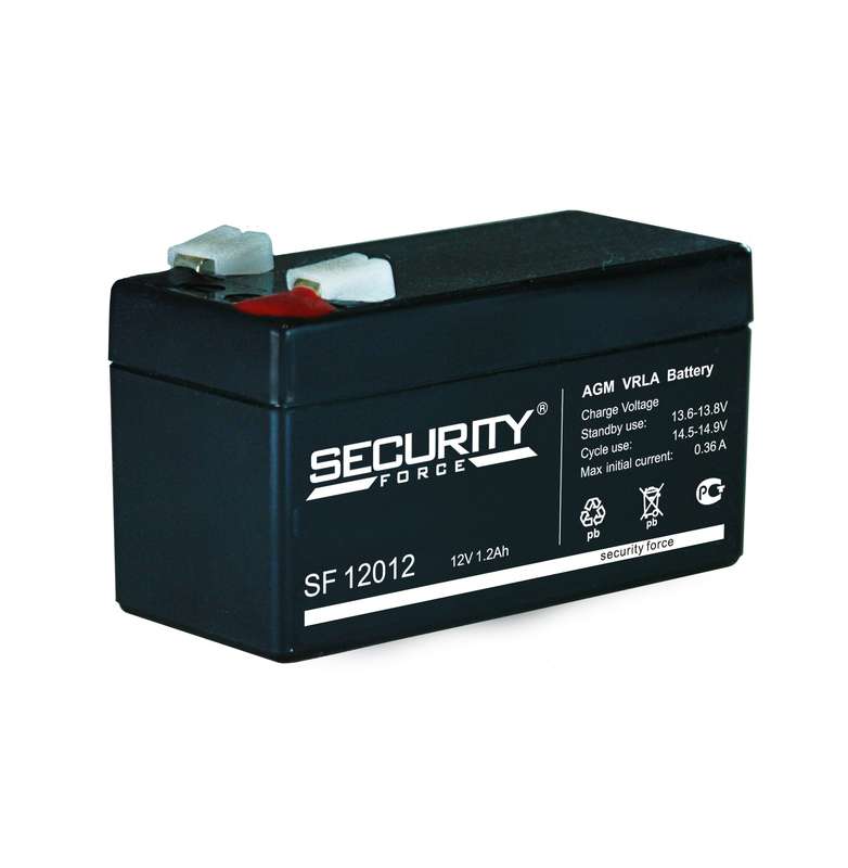 Аккумулятор ОПС 12В 1.2А.ч SF 12012 - Security Force