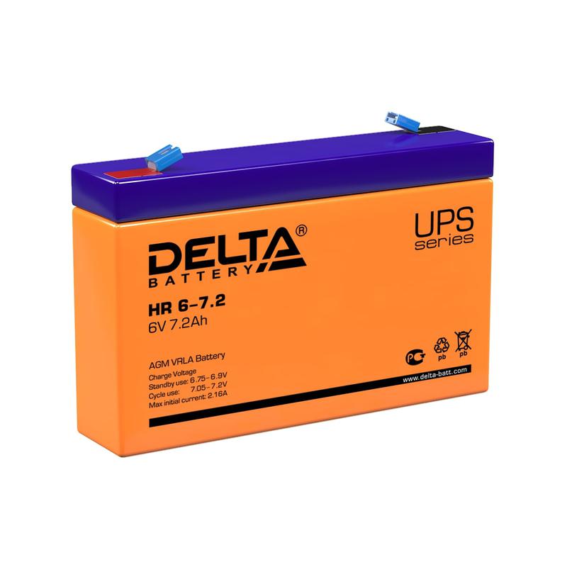 Аккумулятор UPS 6В 7.2А.ч HR 6-7.2 - DELTA