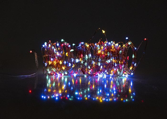 Светильник светодиодный садовый SLR-G03-100M нить 100LED мультицвет на солнечн. батарее 5033467 - ФАZА