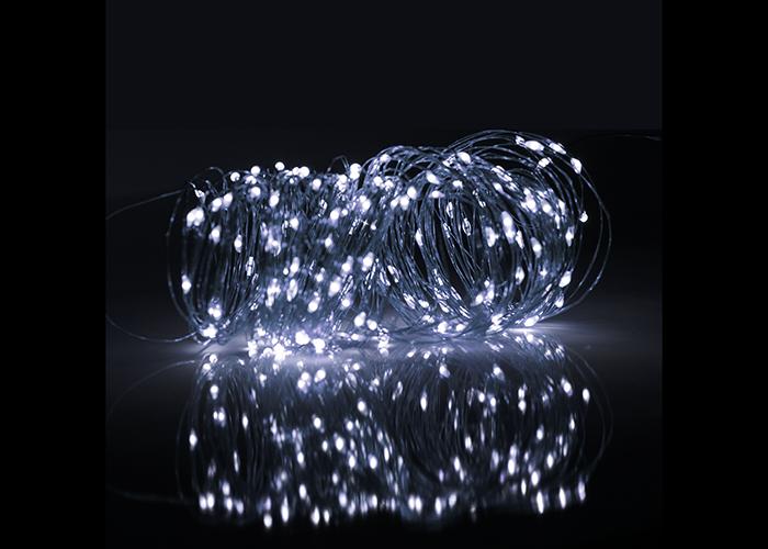 Светильник светодиодный садовый SLR-G03-100W нить 100LED холод. бел. на солнечн. батарее 5033313 - ФАZА