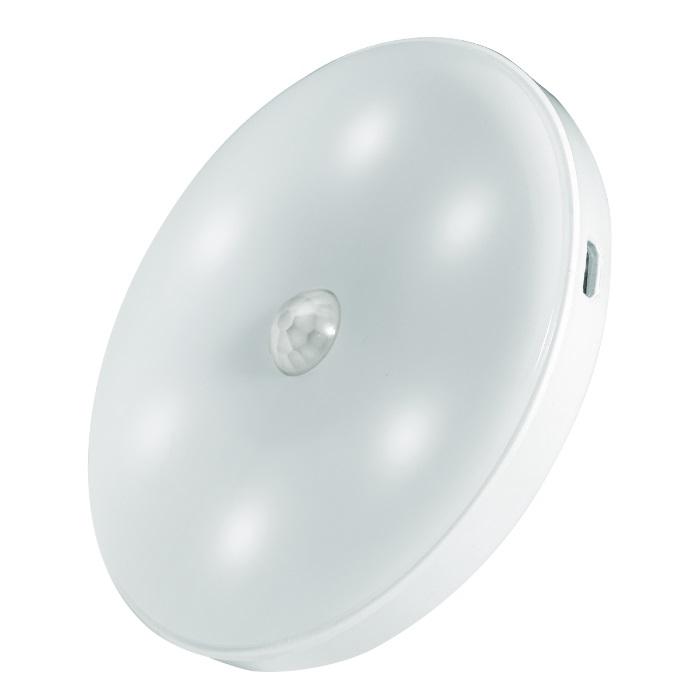 Светильник светодиодный TS8-L1W-Accu 6 LED беспроводной PIR-датчик магнитное крепление литиевый аккум. зарядка USB 5037649 - Jazzway