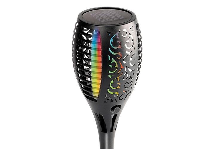 Светильник светодиодный SLR-S11-RGB садовый эффект факела 33LED 58см IP44 (3 варианта установки) солнечная батарея 5040823 - ФАZА