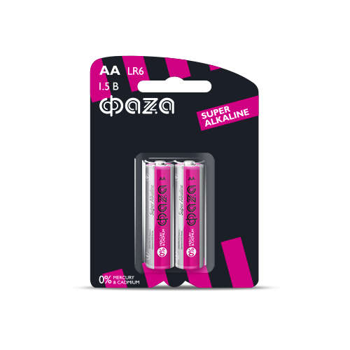 Элемент питания алкалиновый AA/LR6 1.5В Super Alkaline BL-2 (уп.2шт) 2858443 - ФАZА