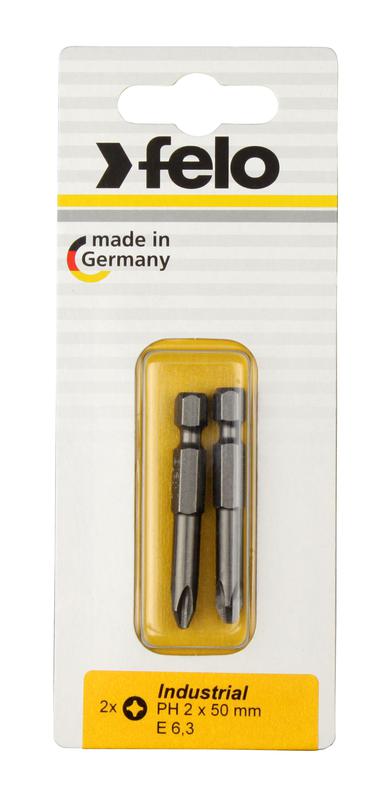 Бита крестовая Industrial PH 2х50 (блист.2шт) 03202536 - FELO