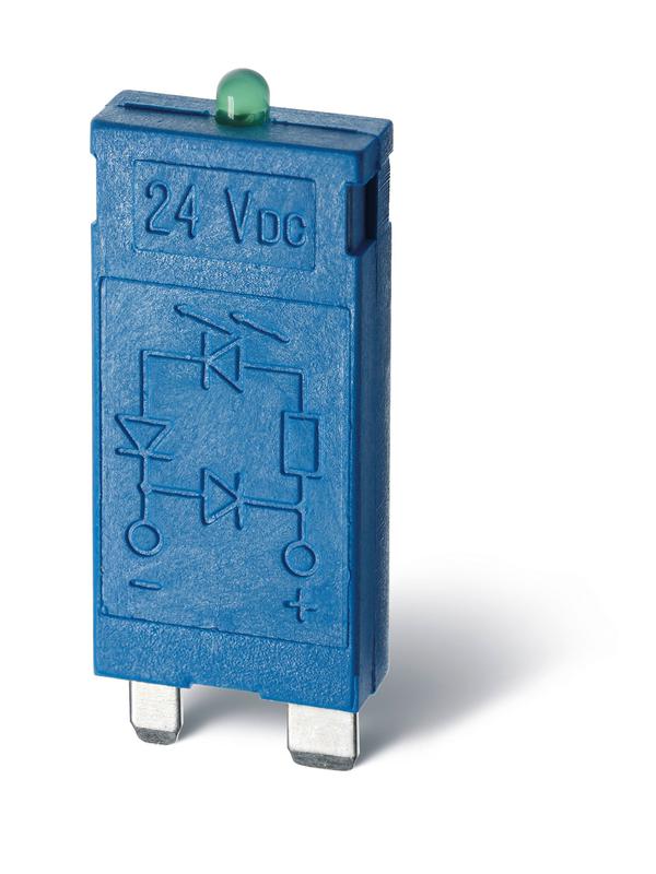 Модуль индикации и защиты LED + варистор 110...240В AC/DC зел. 9901023098 - FINDER