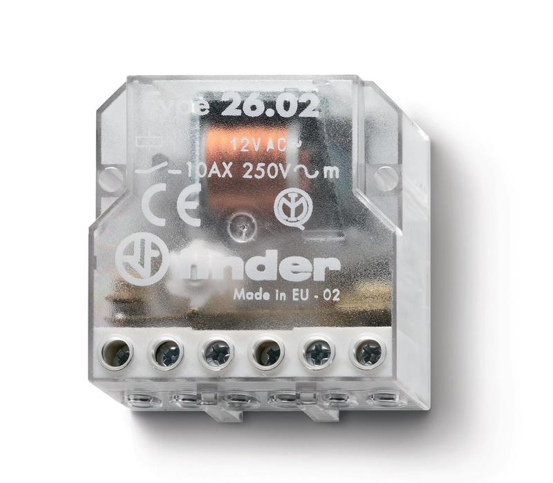 Реле шаговое электромеханич. 2NO 10А 2 состояния AgNi 230В AC монтаж в коробке IP20 260282300000 - FINDER