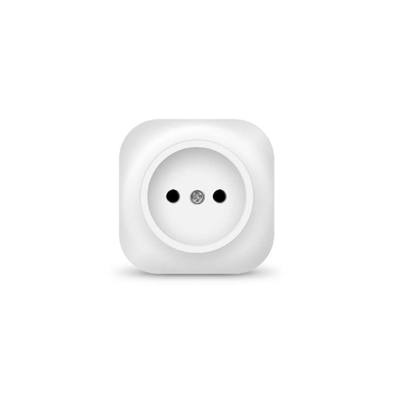Розетка 1-м ОП 10А IP20 без заземл. бел. 1415 - IONICH