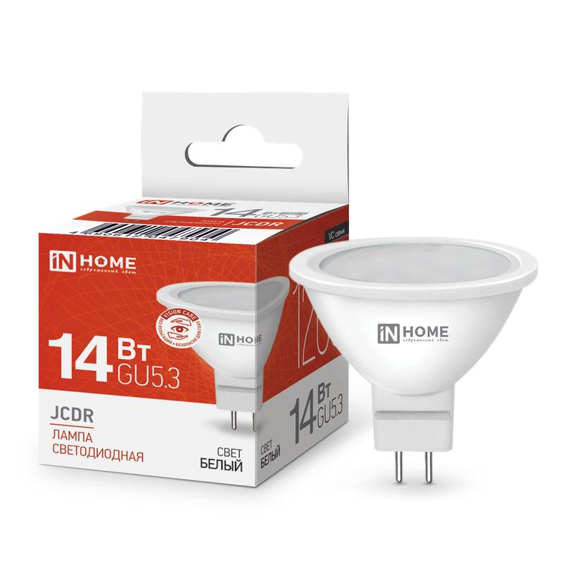 Лампа светодиодная LED-JCDR-VC 14Вт GU5.3 4000К 1260лм 4690612047904 - IN HOME