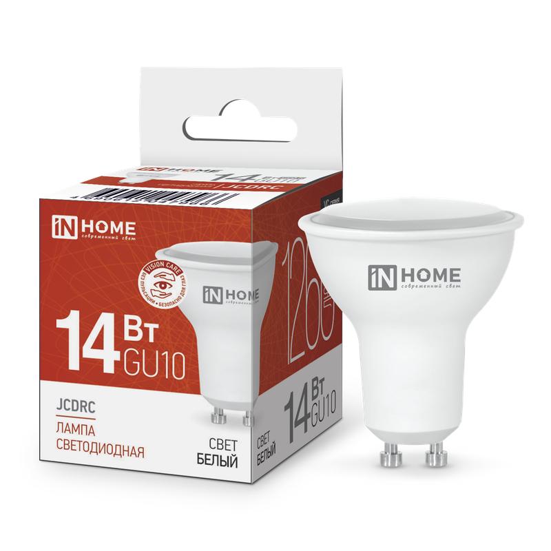 Лампа светодиодная LED-JCDRC-VC 14Вт 230В GU10 4000К 1260лм 4690612047966 - IN HOME