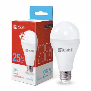 Лампа светодиодная LED-A65-VC 25Вт грушевидная 6500К холод. бел. E27 2380лм 230В 4690612024103 - IN HOME