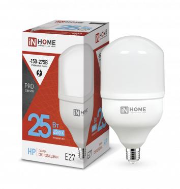 Лампа светодиодная высокомощная LED-HP-PRO 25Вт цилиндр 6500К холод. бел. E27 2380лм 230В 4690612031064 - IN HOME