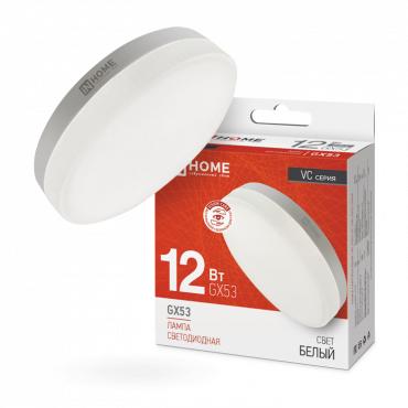 Лампа светодиодная LED-GX53-VC 12Вт рефлектор 4000К нейтр. бел. GX53 1140лм 230В 4690612020792 - IN HOME