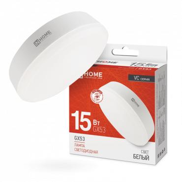 Лампа светодиодная LED-GX53-VC 15Вт рефлектор 4000К нейтр. бел. GX53 1430лм 230В 4690612020822 - IN HOME