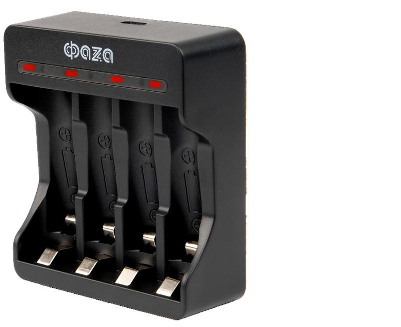 Устройство зарядное B-95USB Ni-Cd/Ni-MH (4хAA/4хAAA/1х9В "Крона") индикатор зарядки питание от USB кабель MicroUSB-USB в компл. 5038899 - ФАZА