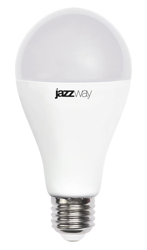 Лампа светодиодная PLED-LX 20Вт A65 грушевидная 5000К холод. бел. E27 5028043 - Jazzway