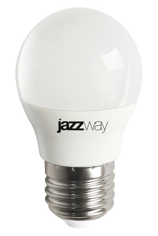 Лампа светодиодная PLED-LX 8Вт G45 шар 4000К нейтр. бел. E27 5025301 - Jazzway