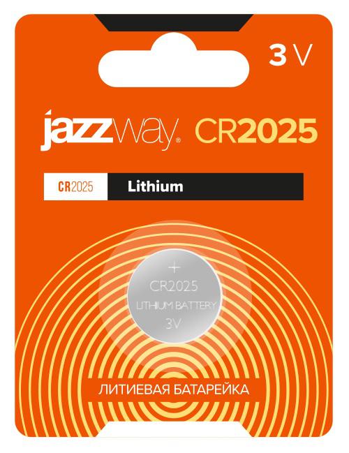 Элемент питания литиевый CR2025 3В BL-1 (блист.1шт) 2852861 - Jazzway