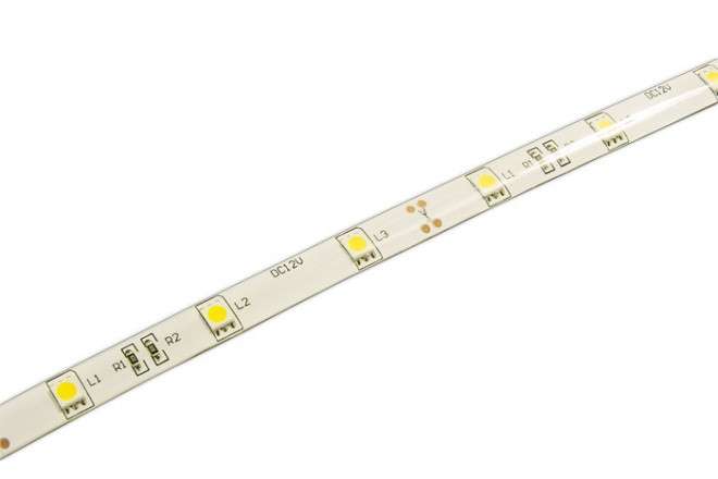 327637 Лента светодиодная PLS 5050/30-12V RGB 7.2Вт/м разноцвет. IP65 (уп.5м) - Jazzway