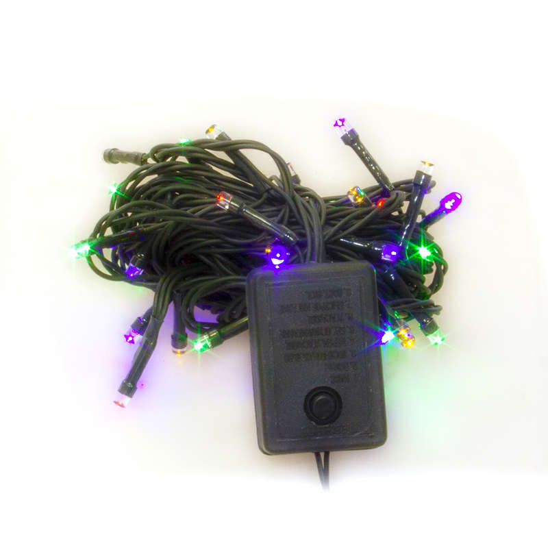 Гирлянда LD100C-GM 100 светодиод. LED 8 реж. 10м разноцв. 4607144116770 - SHLights