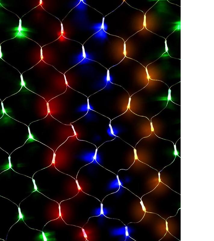 Гирлянда-сетка NTLD144C-M 1.5х1м 144LED разноцвет. IP20 соединяемая до 3мод. SHLights 4610003328672 - SHLights