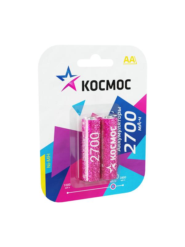 Аккумулятор R6 (AA) Ni-Mh 2700MAh KOCR6NIMH2700MAH2BL - Космос