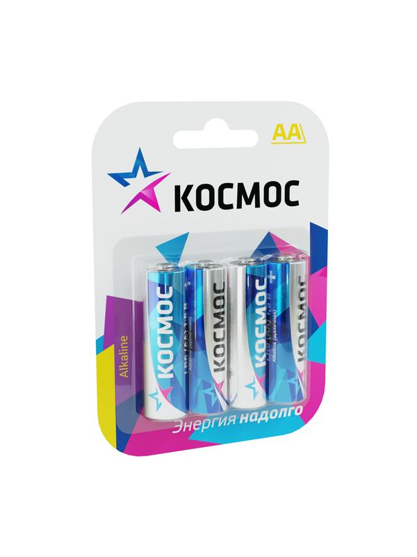 Элемент питания алкалиновый AA/LR6 BP-4 (блист.4шт) KOCLR64BL_classic - Космос