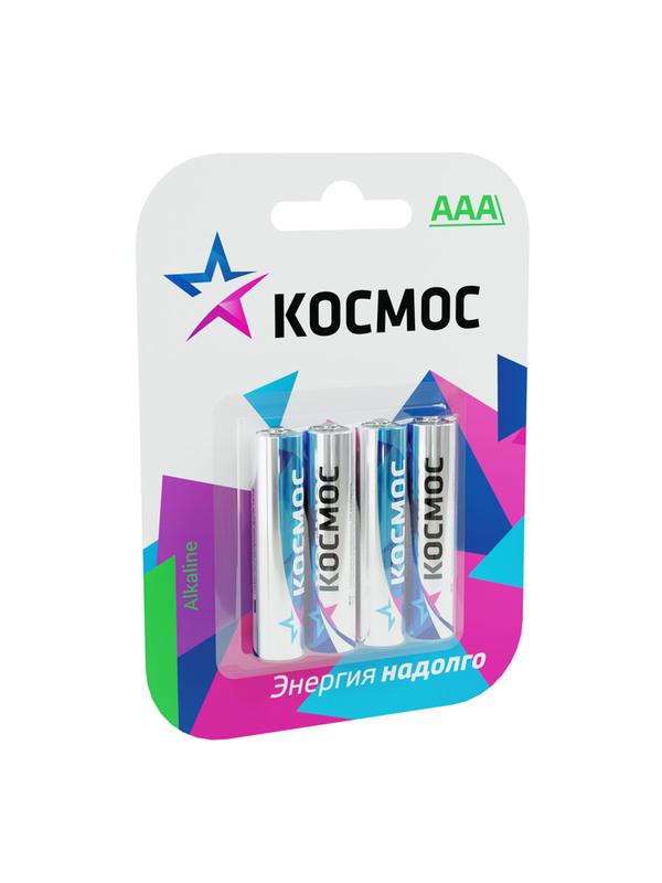 Элемент питания алкалиновый AAA/LR03 BP-4 (блист.4шт) KOCLR034BL_classic - Космос