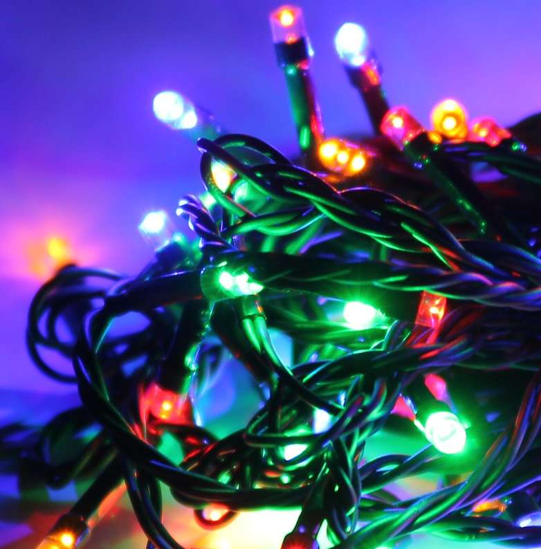 Гирлянда светодиодная 50LED провод 6.5м 8 режимов мигания KOC_GIR50LED_RGB - Космос