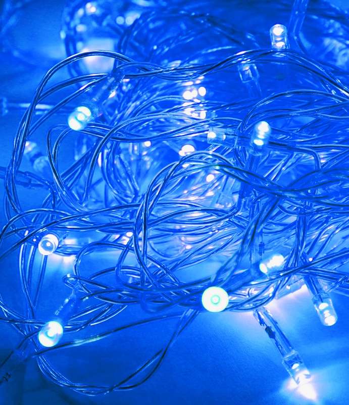 Гирлянда светодиодная 50LED провод 6.5м 8 режимов мигания KOC_GIR50LED_B - Космос