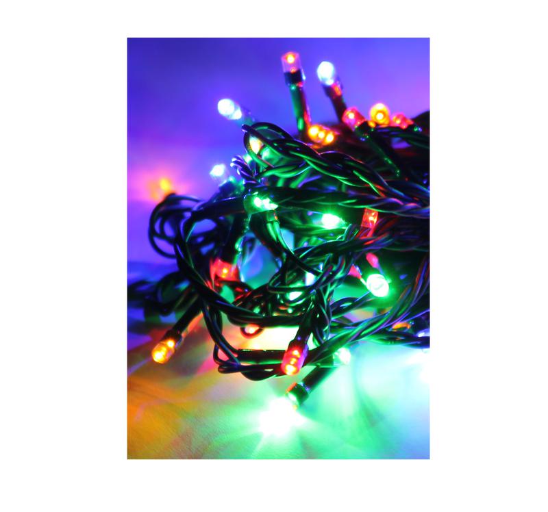 Гирлянда светодиодная 100LED провод 6.5м IP44 уличная тепл. бел. Космос KOC_GIR100_WW_IP - Космос