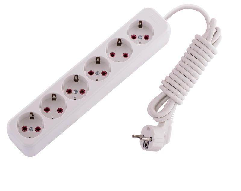 Удлинитель 6х3м с заземл. 16А IP20 Lila 720-0603-601 - Lezard