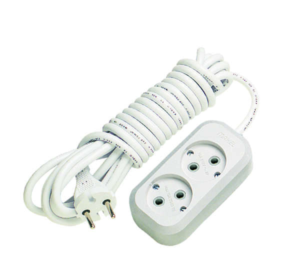 Удлинитель 2х5м без заземл. 10А IP20 MGP104 - Makel