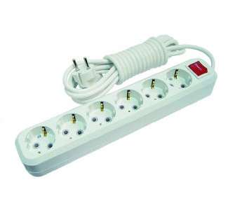Удлинитель 6х5м с заземл. 16А IP20 с выкл. MGP234 - Makel