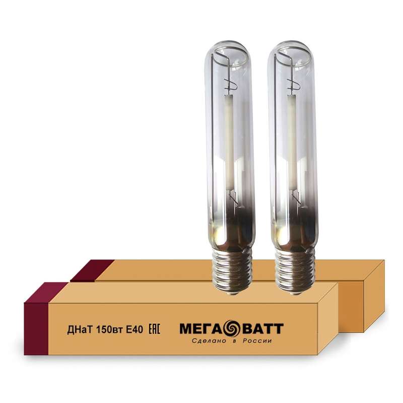 Лампа газоразрядная натриевая ДНаТ 150 E40 (25) 02935 - МЕГАВАТТ