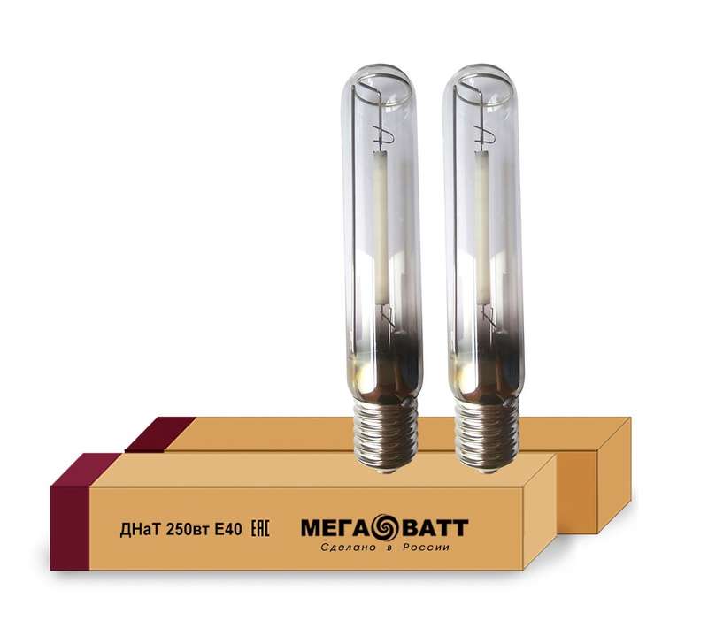 Лампа газоразрядная натриевая ДНаТ 250 E40 (25) 02942 - МЕГАВАТТ