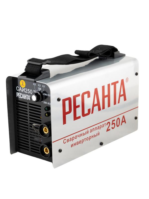 Инвертор сварочный САИ-250 250А d6 140-240В IP21 горячий старт 65/6 - Ресанта