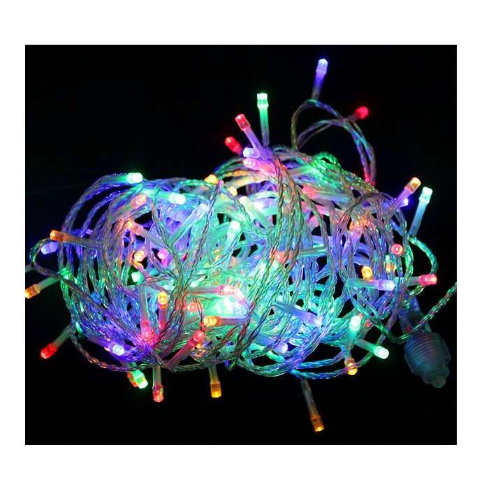 Гирлянда светодиодная "Нить" LD200-GM-BO 200LED мульти 20м уличная 8 режимов элементы питания 3хAA 4690601045447 - SHLights