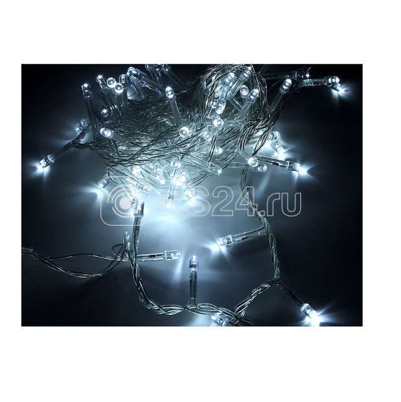 Гирлянда светодиодная "Нить" LD200-GW-BO 20м 200LED бел. уличная 8 режимов элементы питания 3хAA 4690601045454 - SHLights
