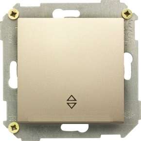 Переключатель проходной 1-кл. СП Simon 34 10А IP20 механизм шампань Simon 34201-034 - Simon