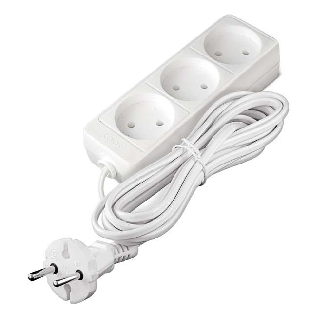 Удлинитель 3х3м без заземл. 6А IP20 1.3кВт ШВВП 481S-0303 - Союз
