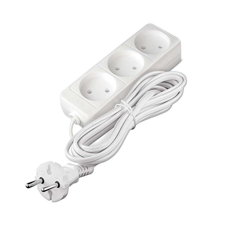 Удлинитель 3х5м без заземл. 6А IP20 1.3кВт ШВВП 481S-0305 - Союз