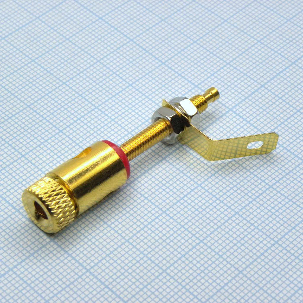 Клемма D  9.5 M4 gold - .
