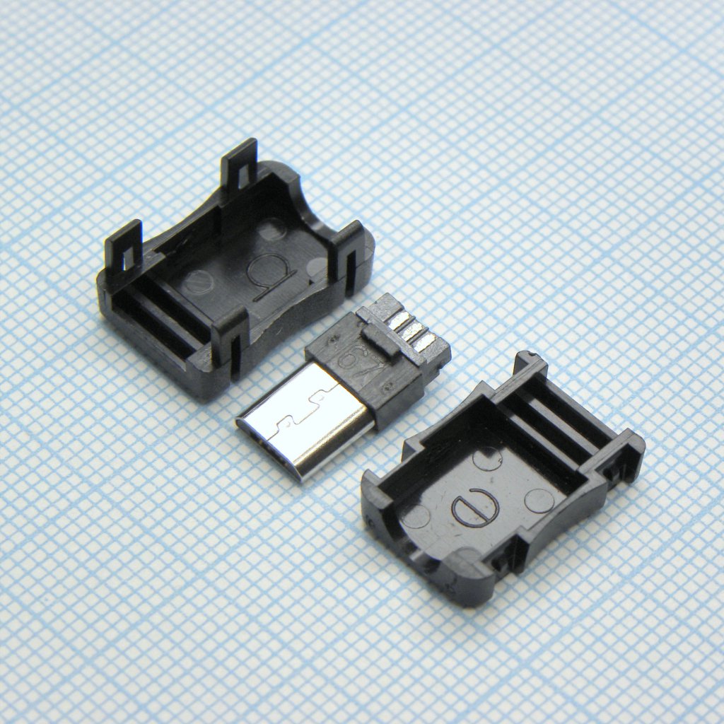microUSB 5BM пласт. кожух - .