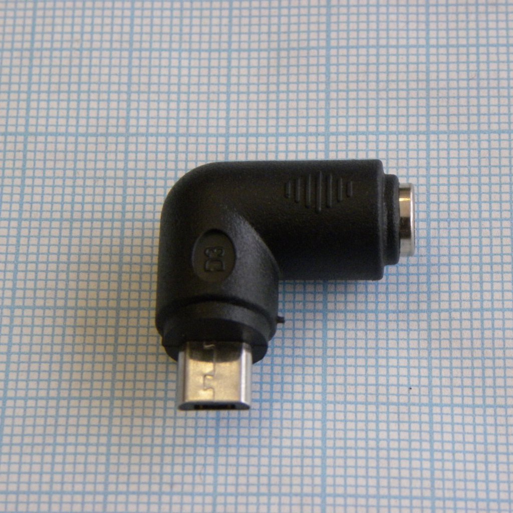 AD гн 5.5*2.1 - шт microUSB угловой - .