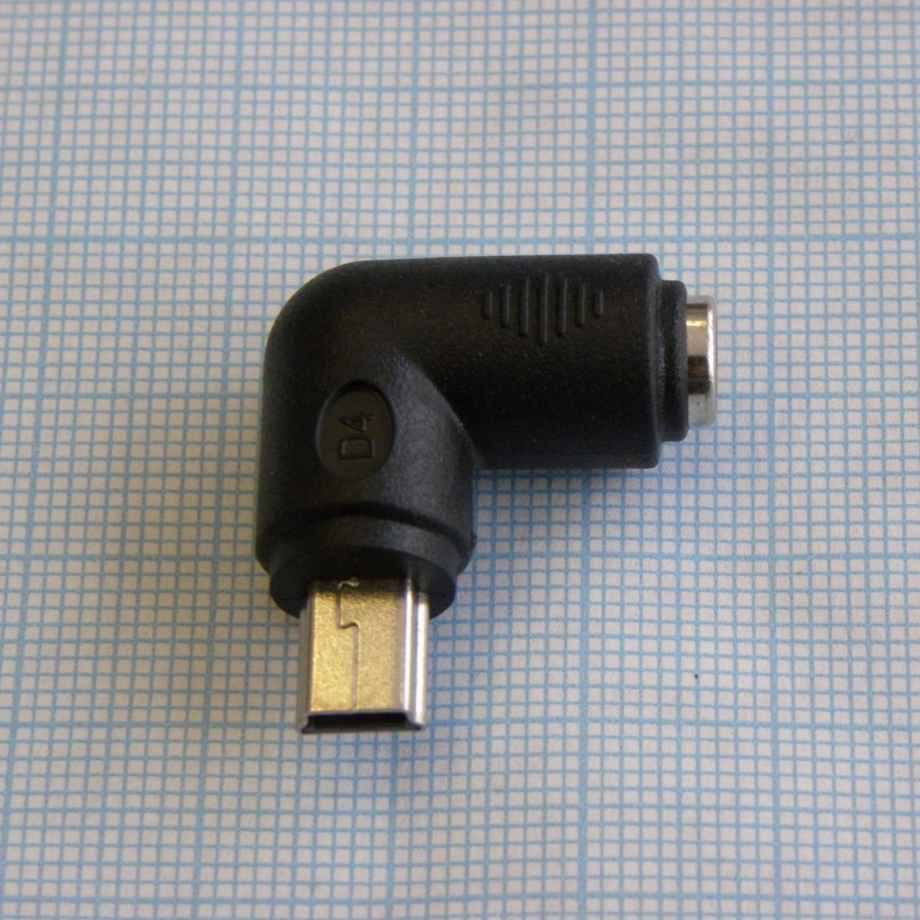 AD гн 5.5*2.1 - шт miniUSB угловой - .