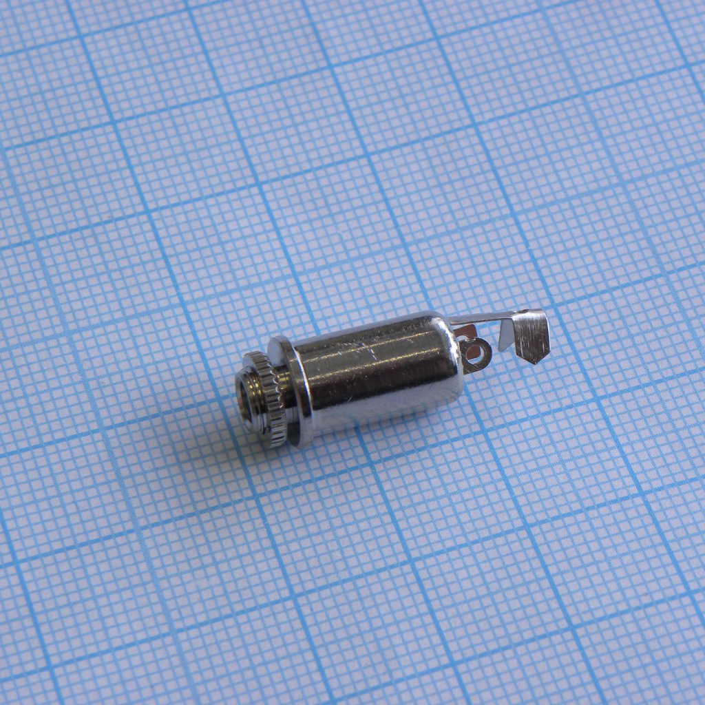 TRS 3.5 (mini jack) гнездо приборное мет - .