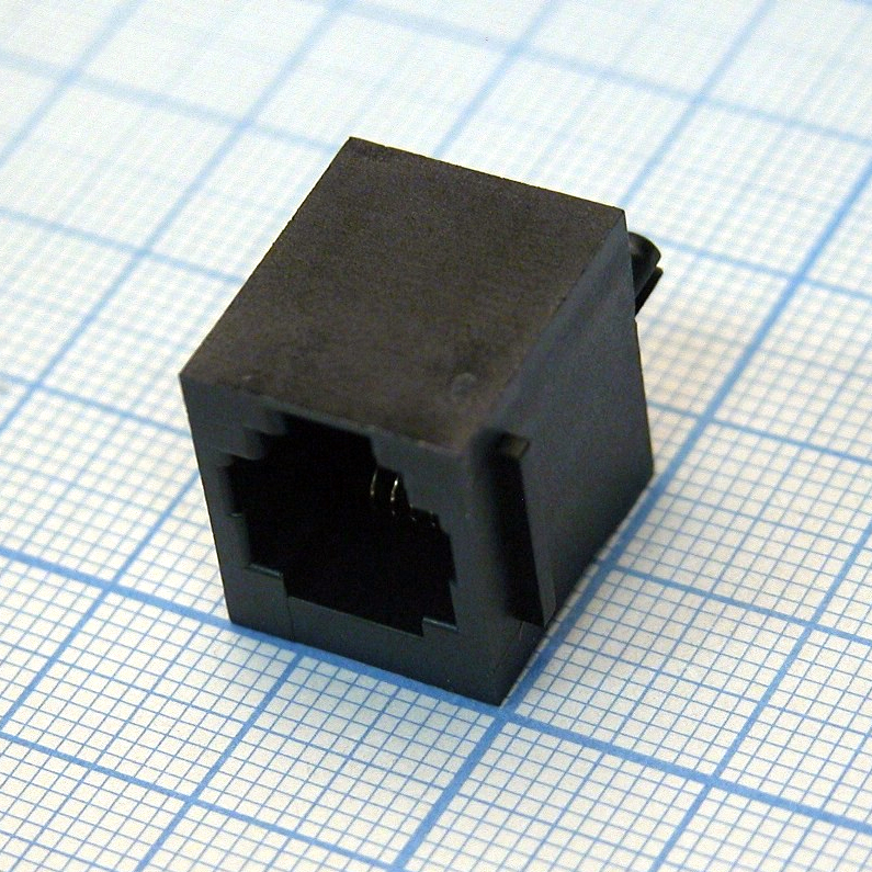 TJ6P6C розетка в плату 52-04 (5222-6P) - CZT