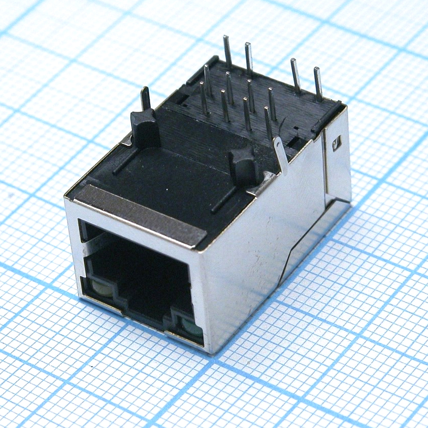 TJ8P8C розетка в плату TS-50021-1 - CZT