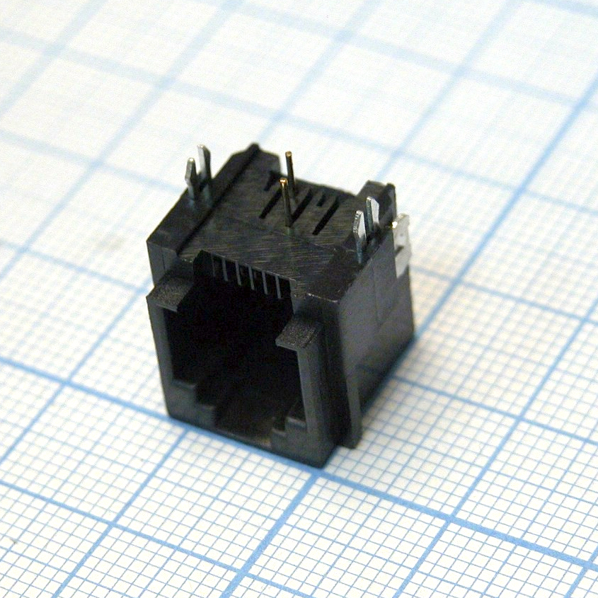 TJ6P2C розетка в плату 51-03(5124-6P) - CZT