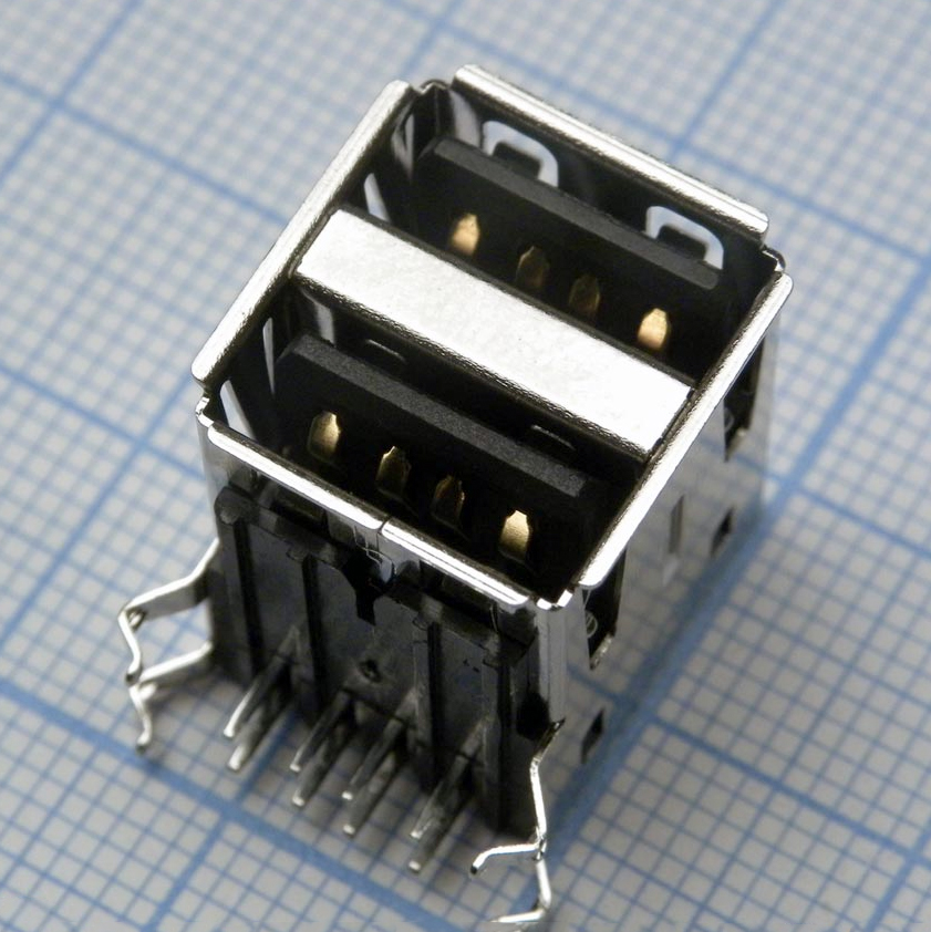 USB A 11 розетка на плату *2 - CZT